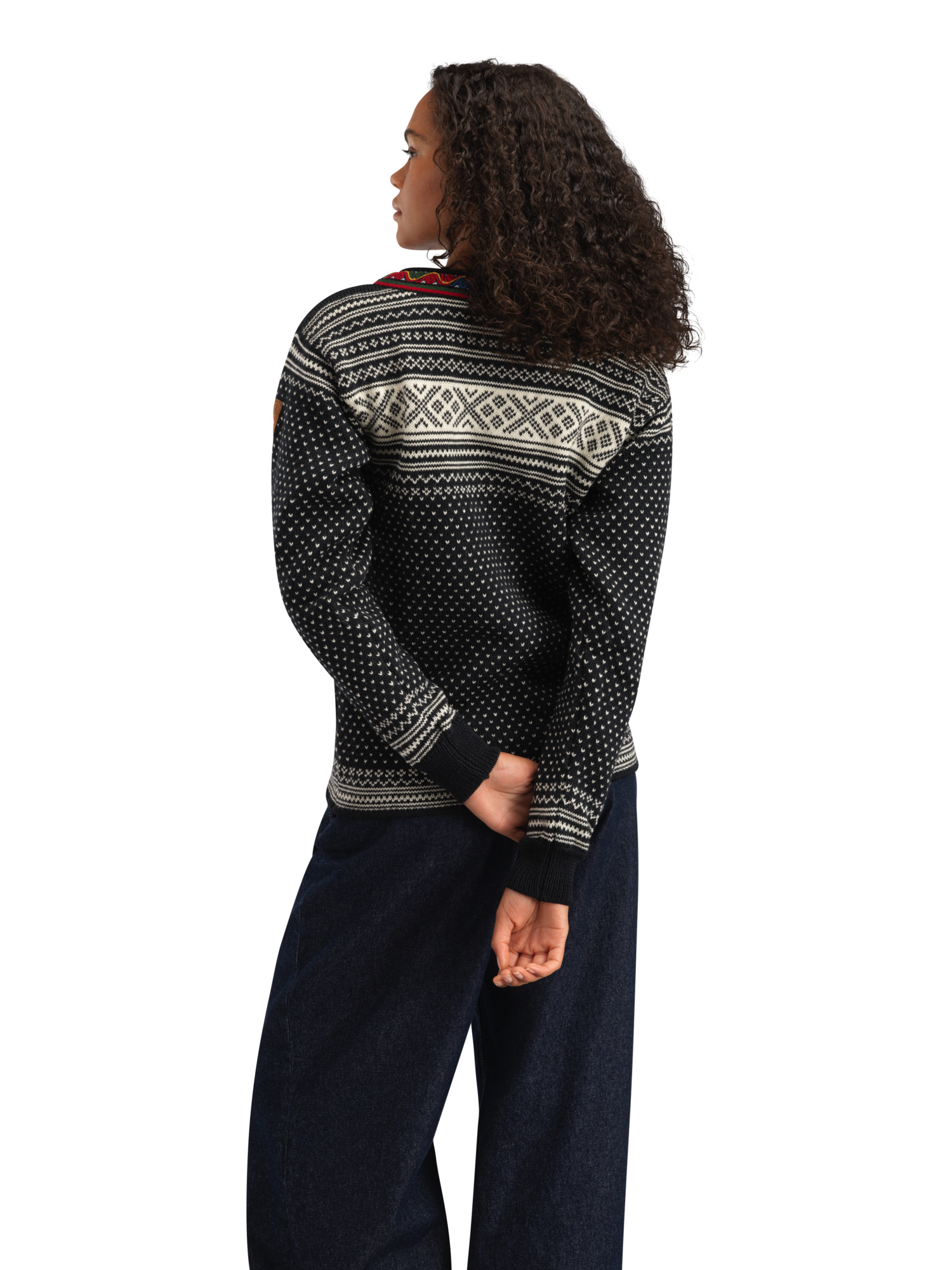 Setesdal Lusekofte Jacket Black Offwhite