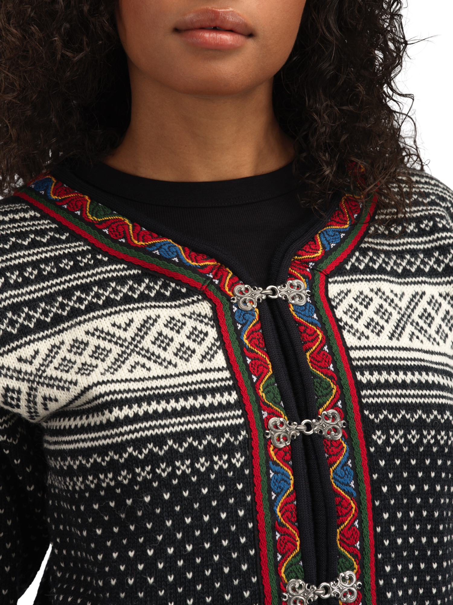 Setesdal Lusekofte Jacket Black Offwhite