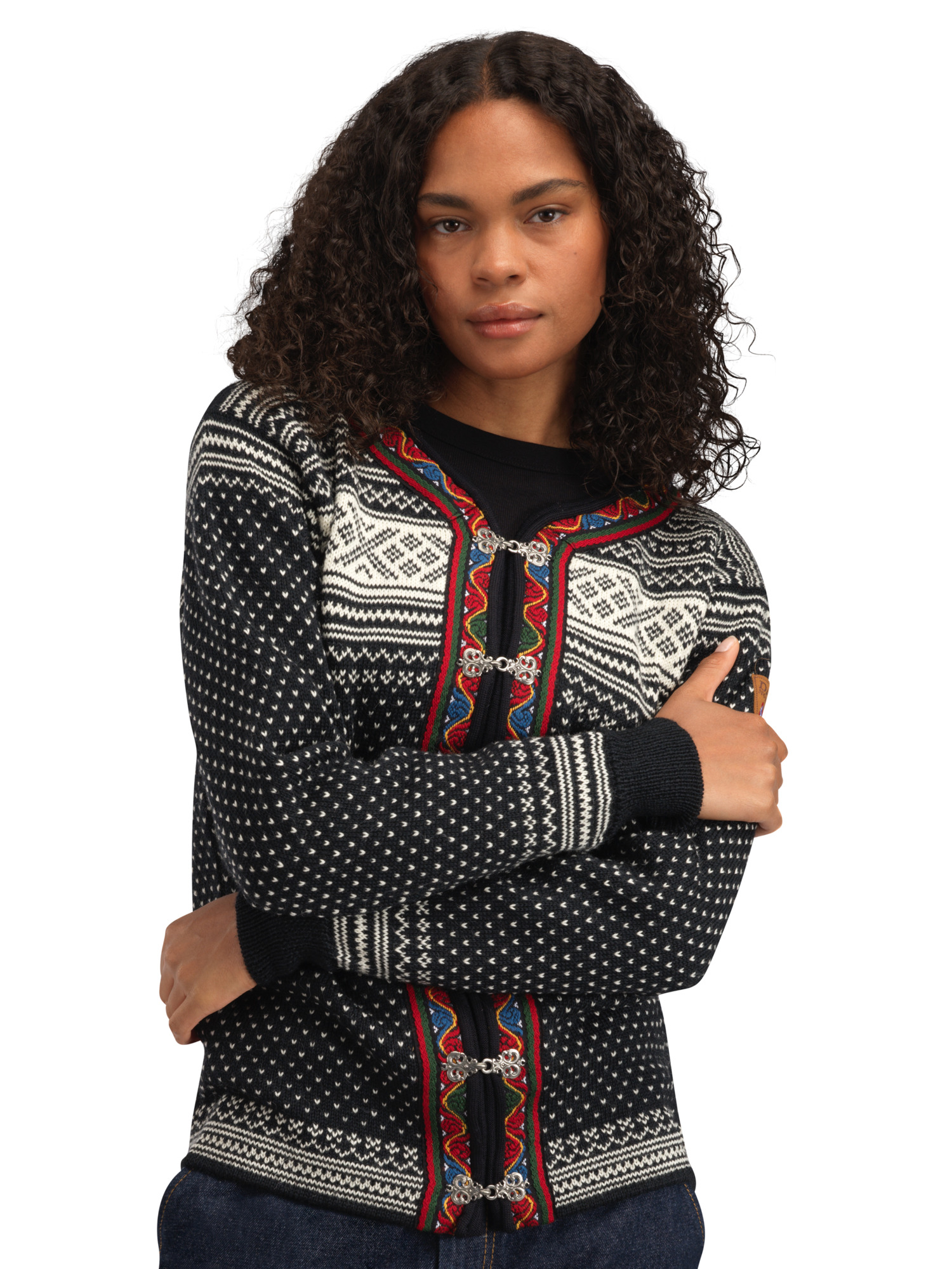 Setesdal Lusekofte Jacket Black Offwhite