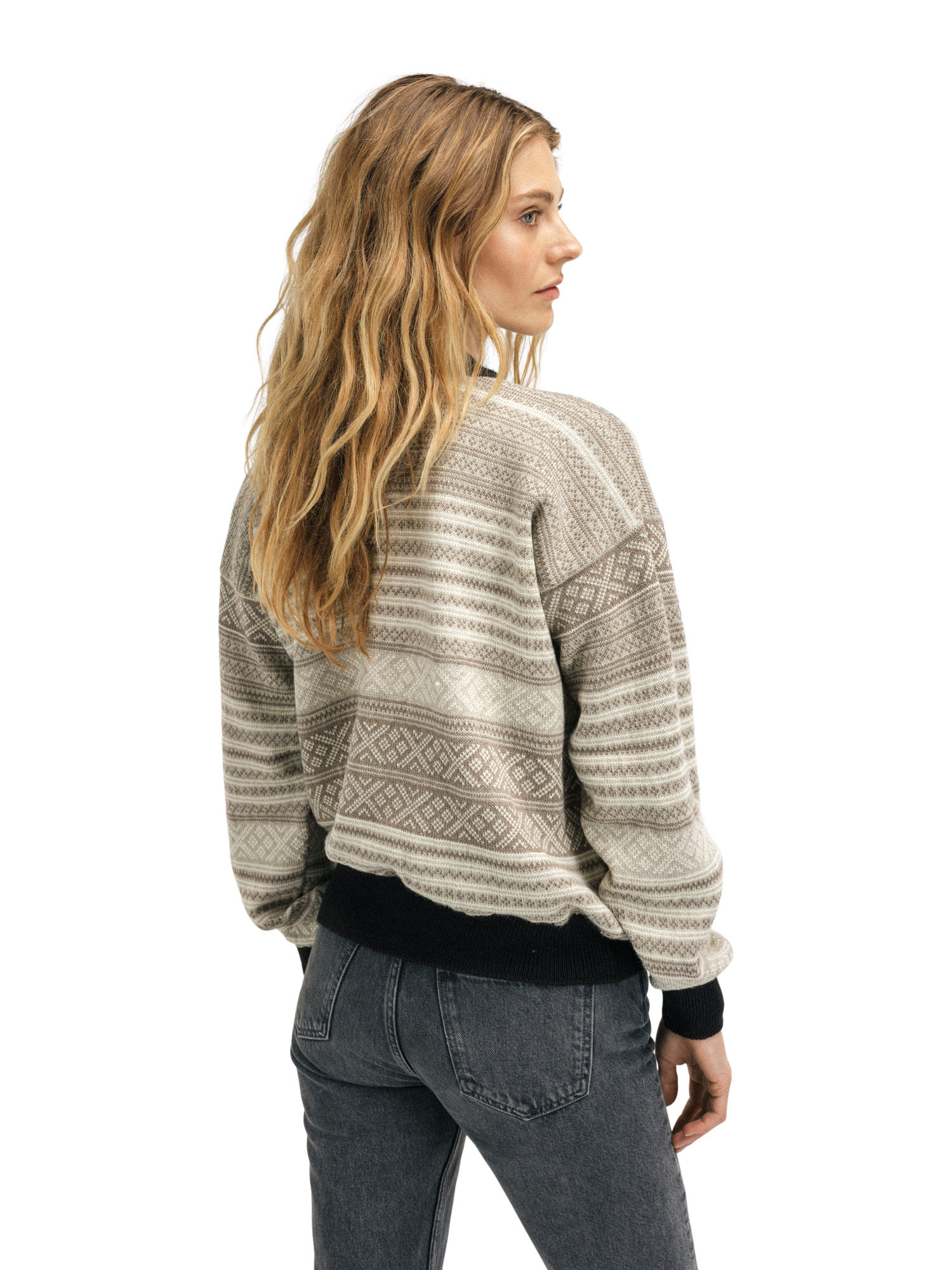 Skarpøy Women's Cardigan Sand Mountainstone Coffee