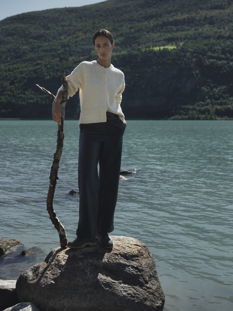 Lusa Women's Cardigan - Norwegian Wool Offwhite