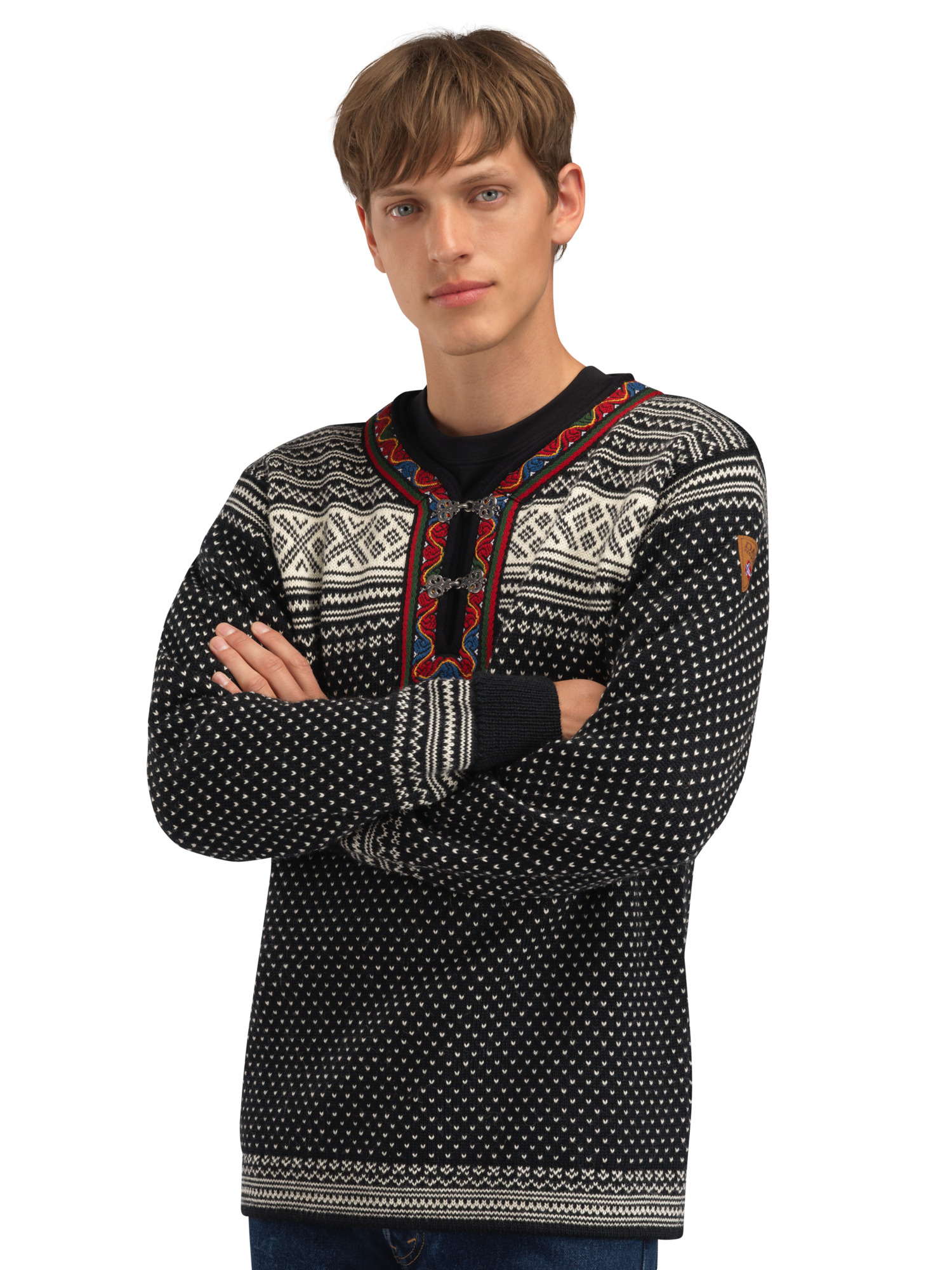 Setesdal Lusekofte Sweater Black Offwhite