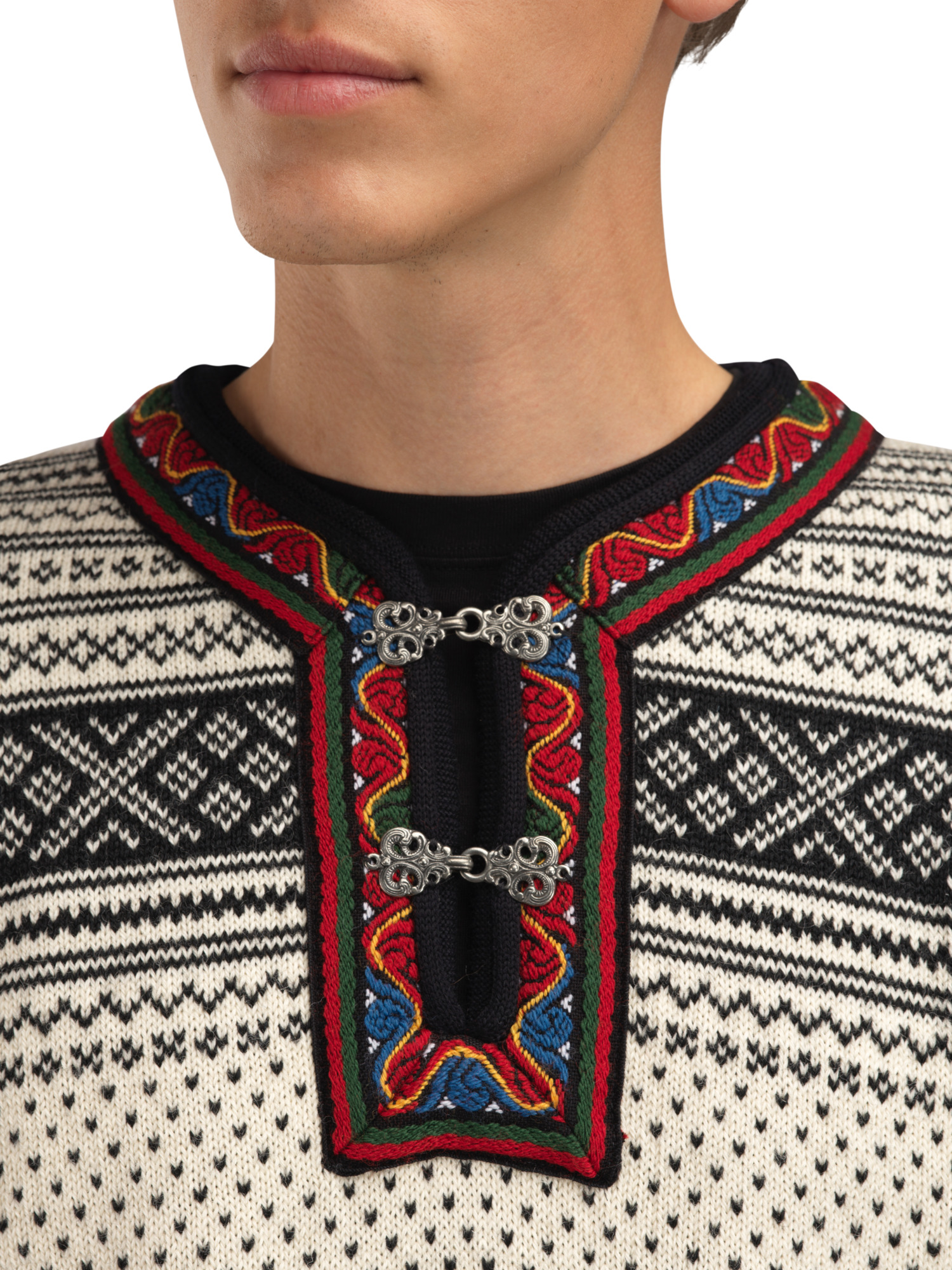 Setesdal Lusekofte Sweater Offwhite Black