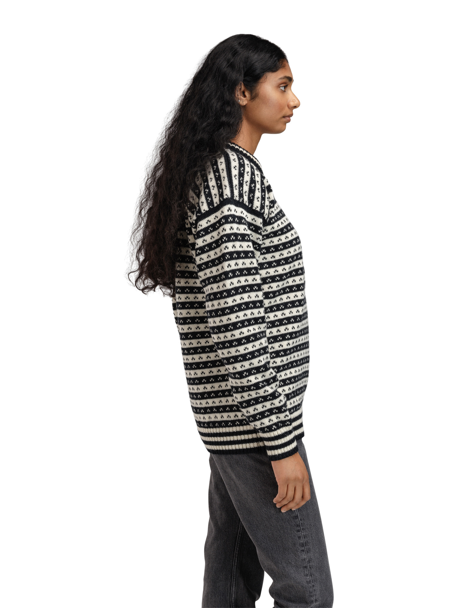Skipsleia Unisex Sweater Black Offwhite