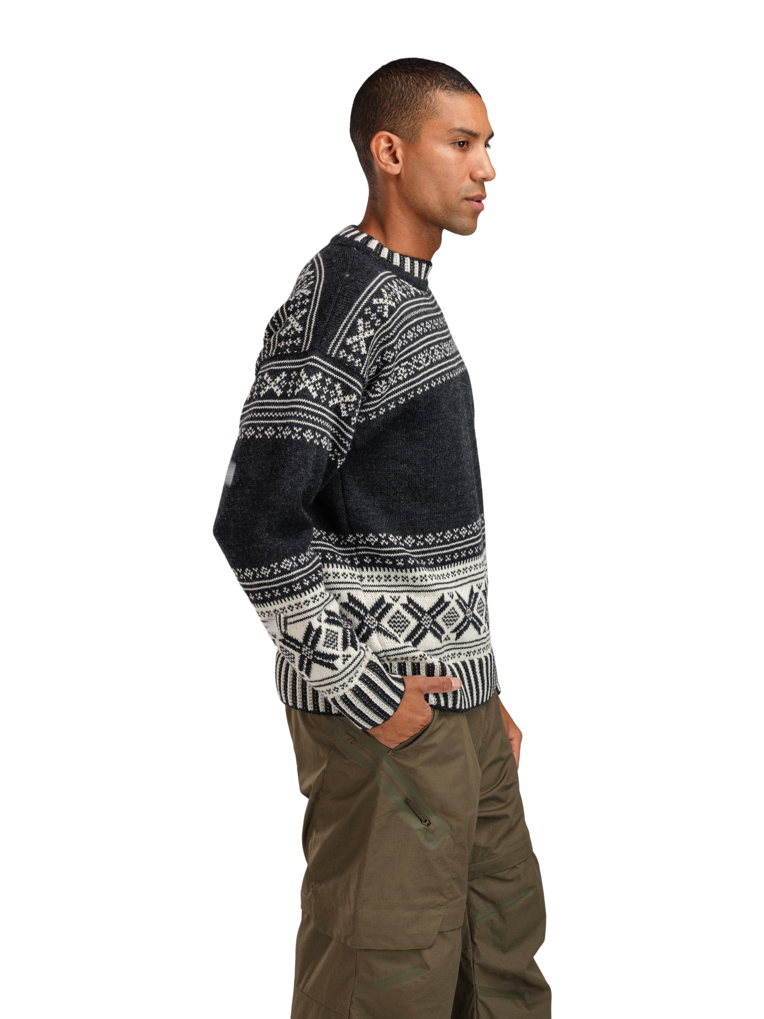 Torridal Men's Sweater Darkcharcoal Offwhite