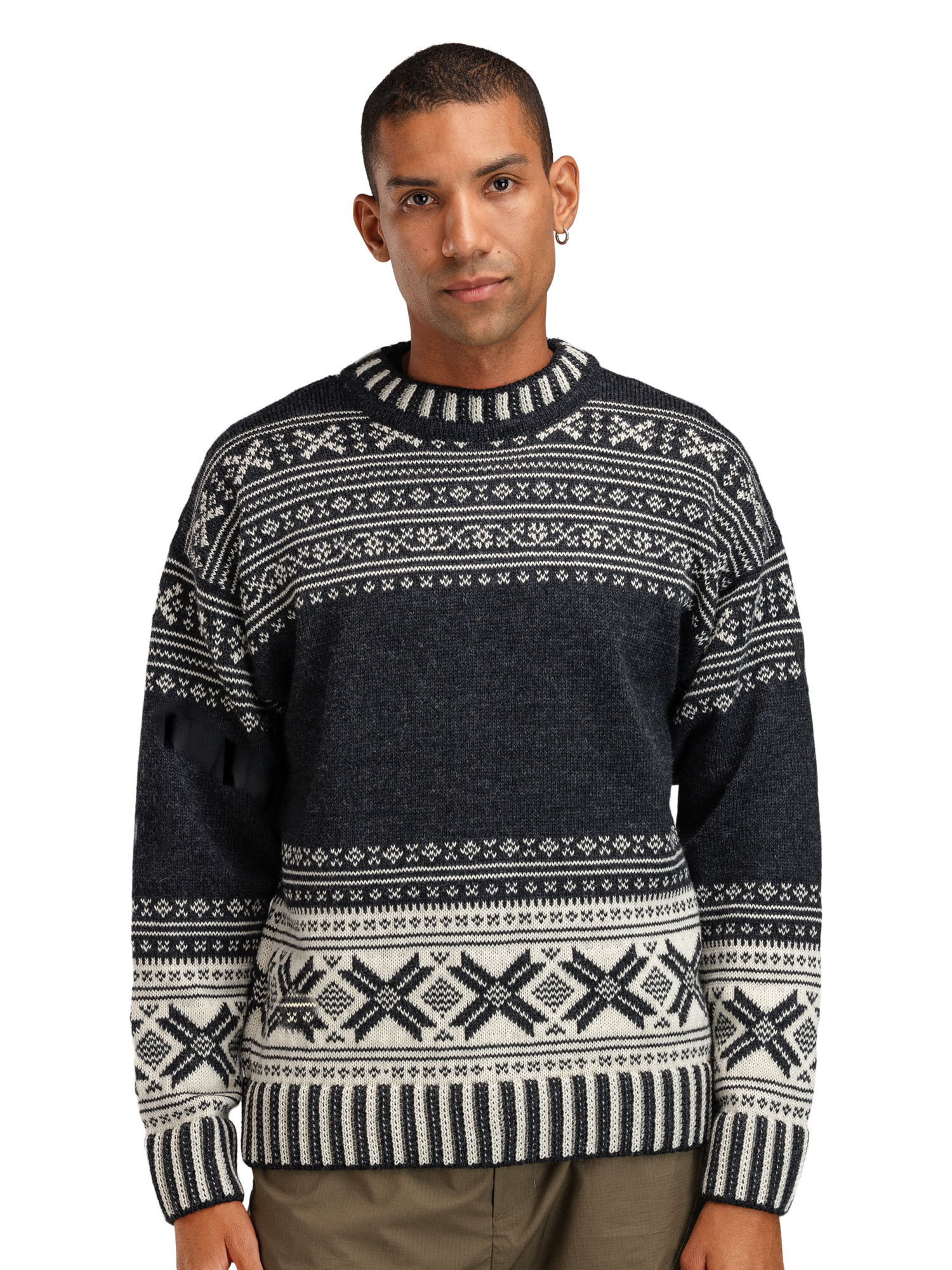 Torridal Men's Sweater Darkcharcoal Offwhite