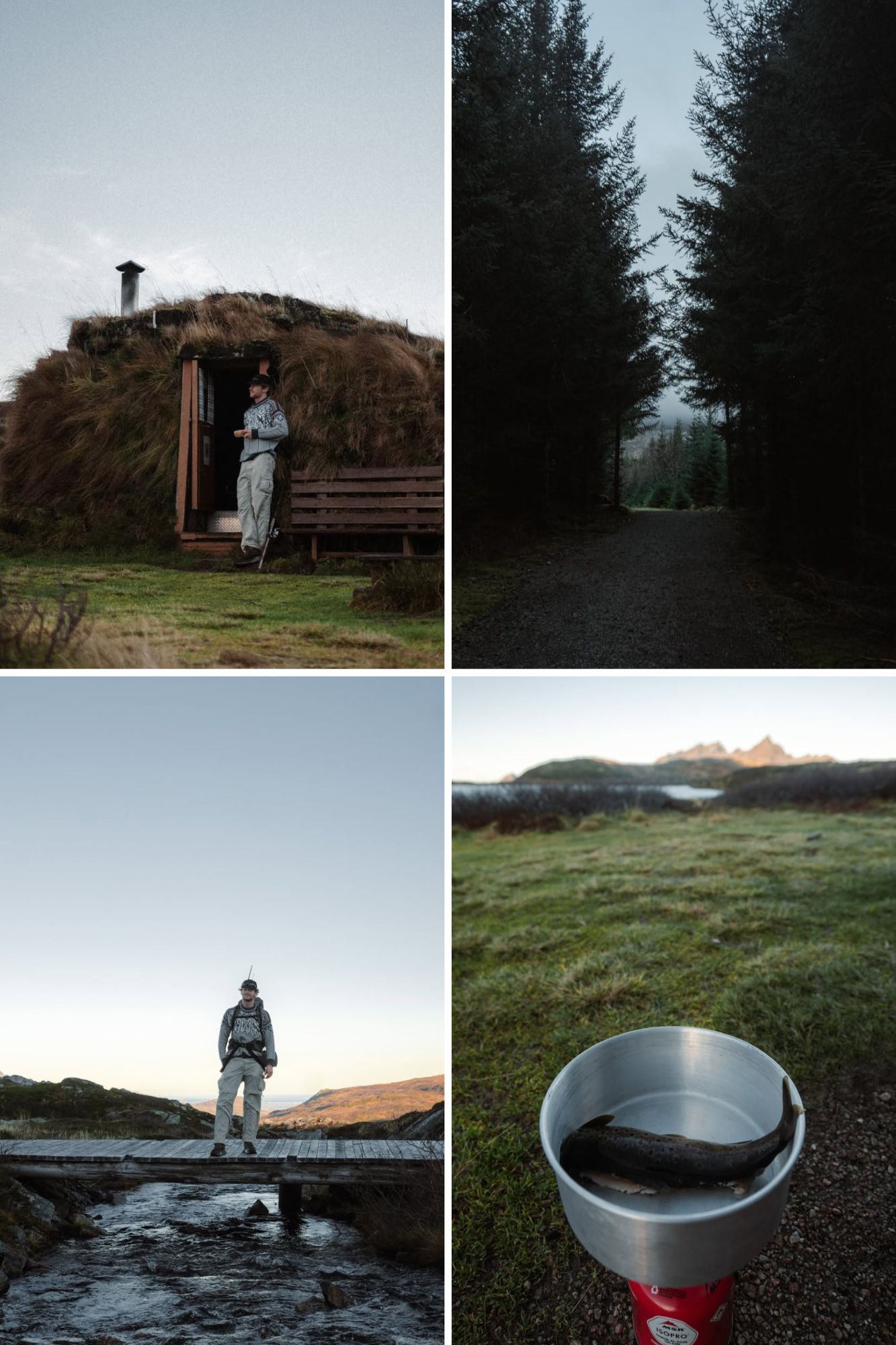 Influencer Ådne Birkeland på fisketur i Lofoten med ullgensere fra Dale of Norway