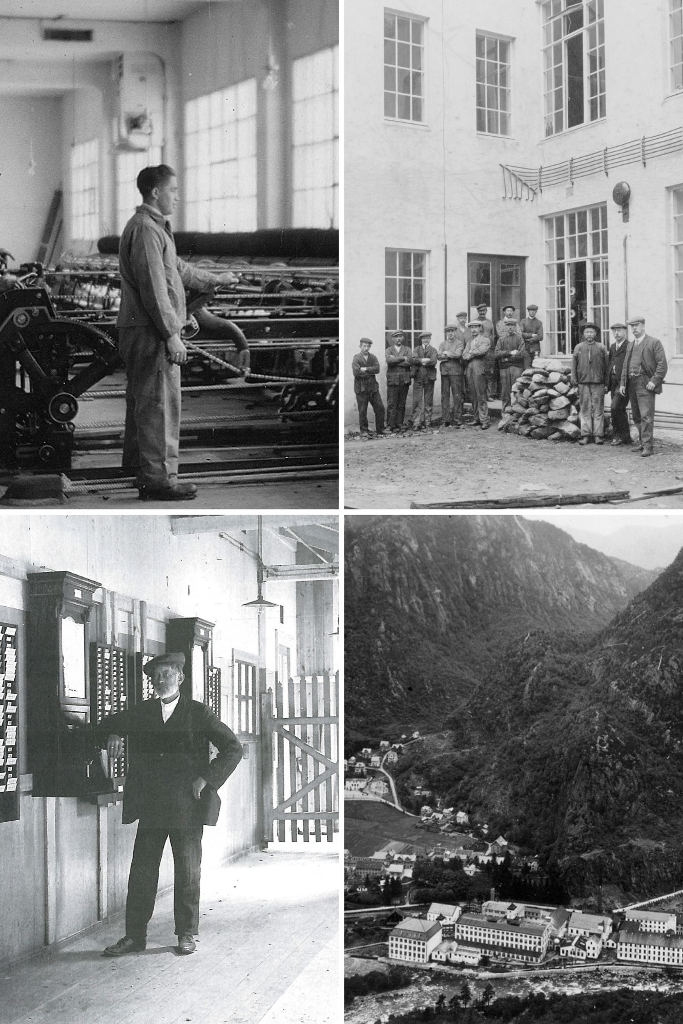 Old pictures of employees at Dale of Norway