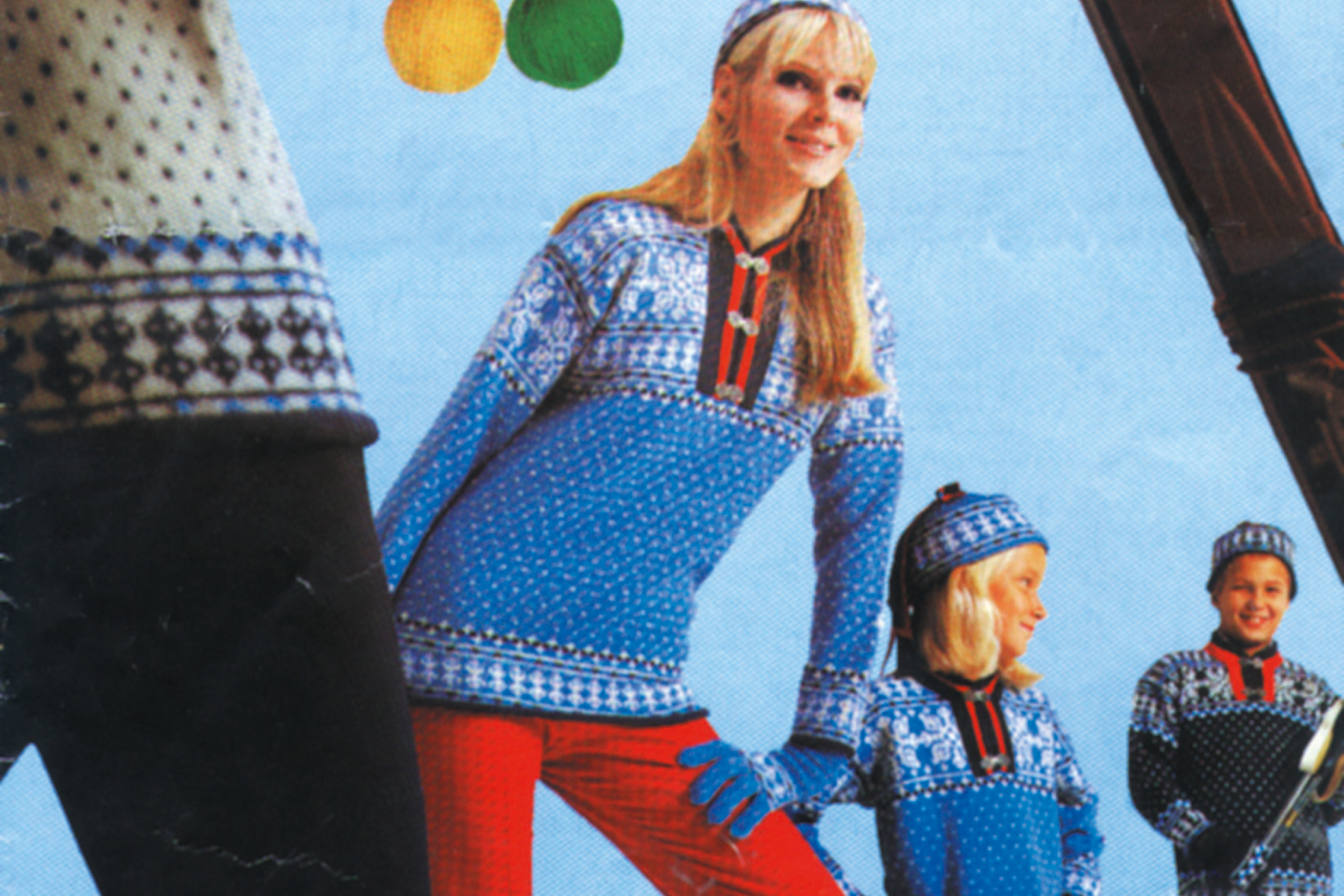 1968 Winter Olympics - Grenoble, France. Norwegian team wearing Dale of Norway