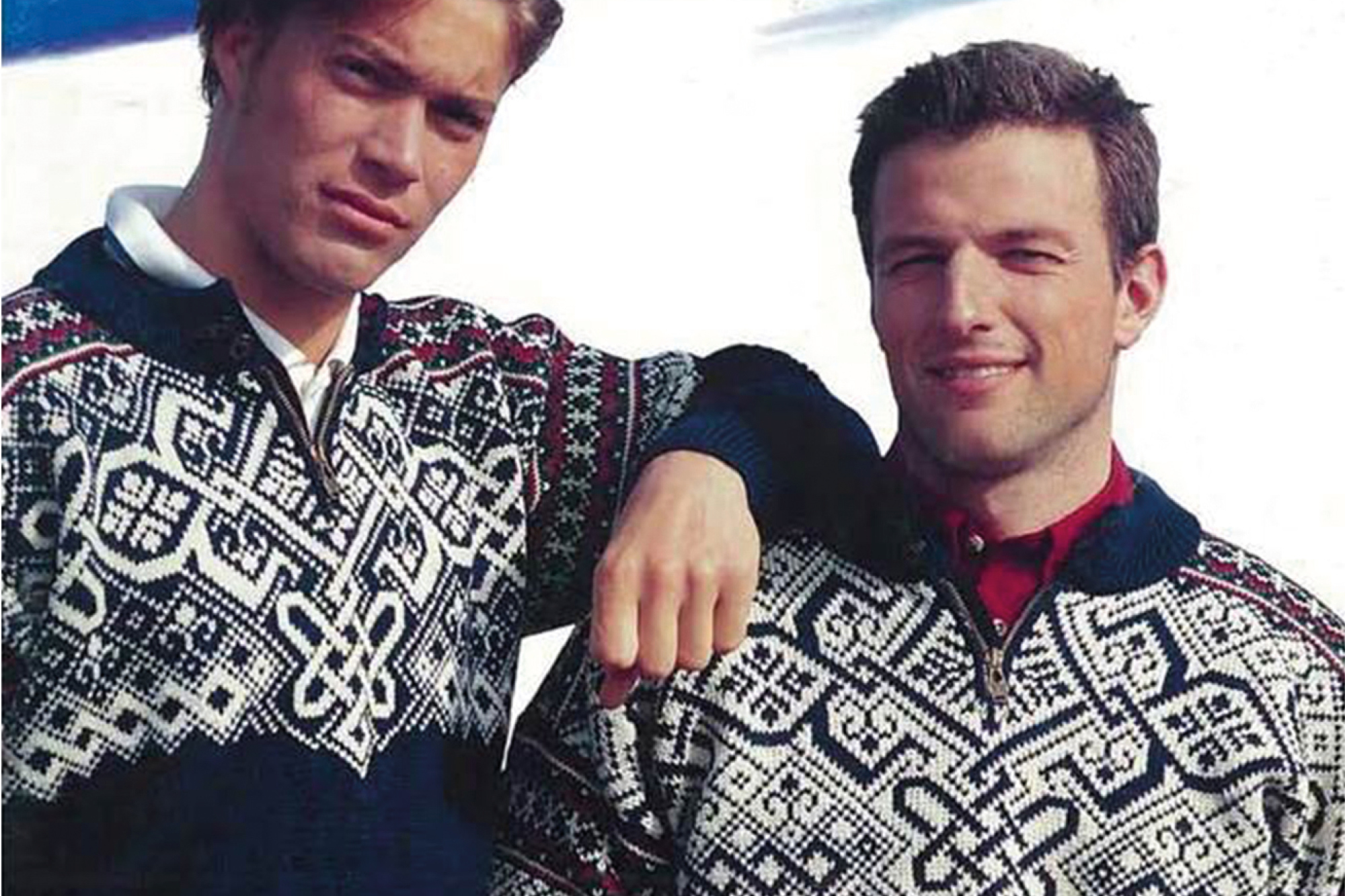 Ski-VM Ramsau, Østerrike 1999. På bildet ser vi alpinistene Hans Petter «Burre» Buraas og Tom Stiansen.