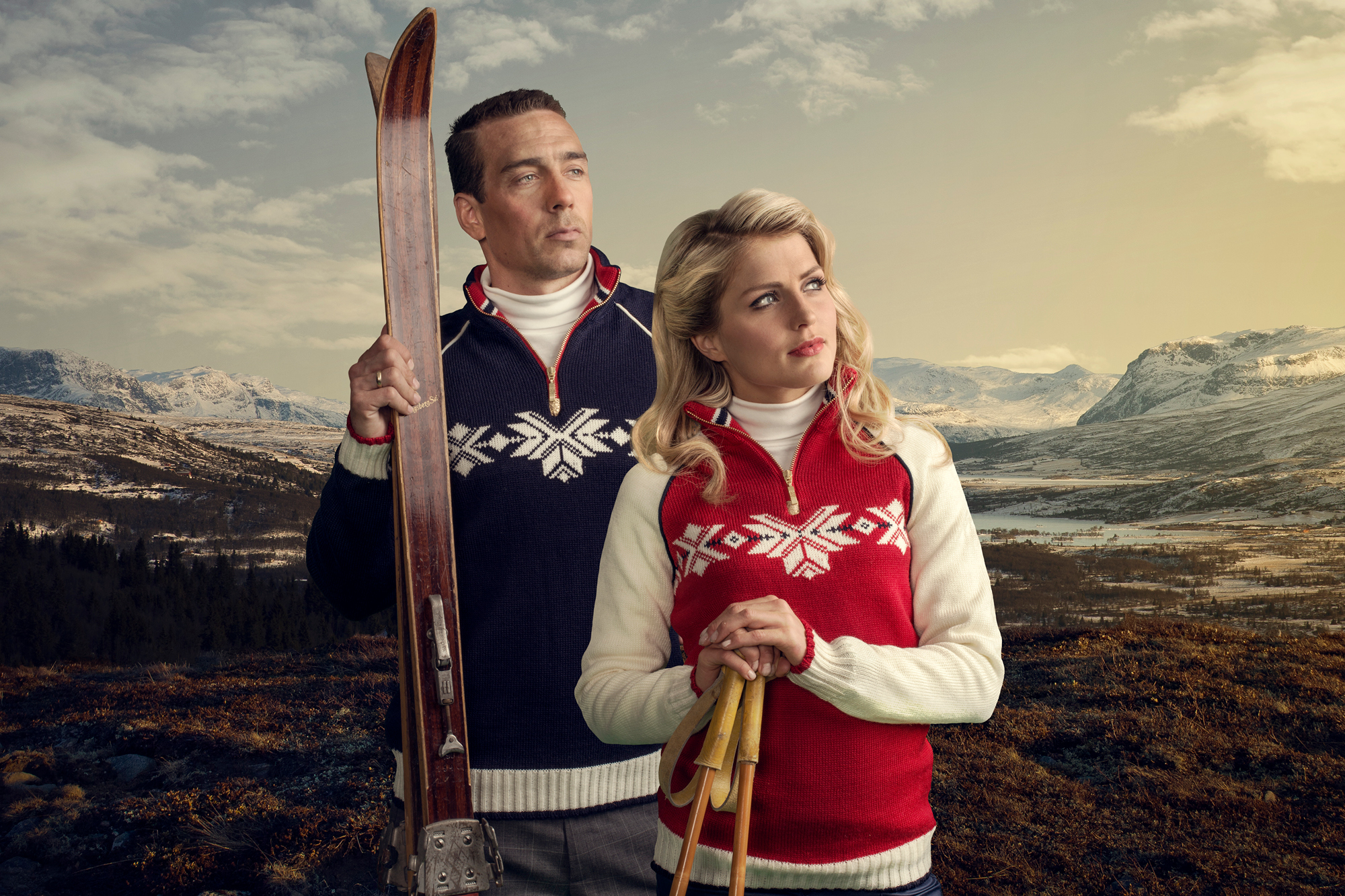 Winter Olympics - Sochi, Russia. Olympic Sweaters worn by Norwegian Athletes from Dale of Norway